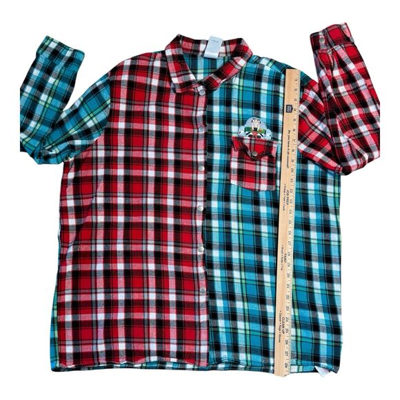 Disney Pixar Toy Story “Toy To The World” Christmas Flannel Snap Button Up XXL - Picture 6 of 15